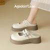 Augustine Baotou Slippers New Autumn Platform Half-tow Mary Jane Single Shoes