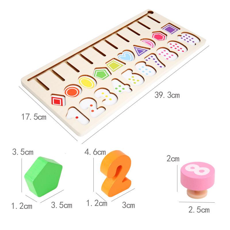 Logic Board Learning Kids Early Education Toy Color Shape Recognition Skills