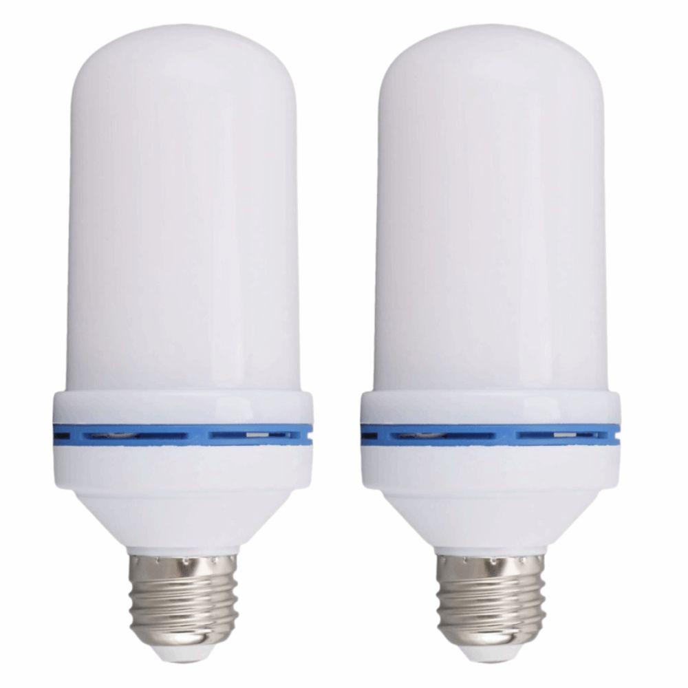 2 Pack Gravity Sensor LED Flame Light Bulbs 4 Modes Flickering Light Bulbs  Halloween