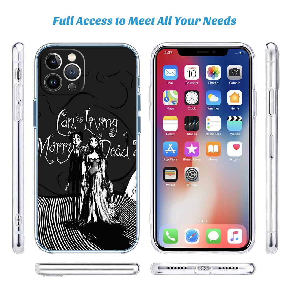 HK15 C-Corpses Cartoon B-Brides Case for Motorola G10 G20 G30 G31 G32 G34 G35 G41 G42 G50 G51 G52 G55 G60 G60S G62 G71 G72 G75
