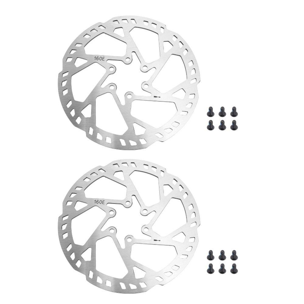 2 Set Steel Bicycle Brake Rotor 6 Bolts Bike Disc Brake Durable Disc Brake Rotor  Electric Scooter 2 Set