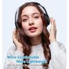 Bluetooth Headphones Over Ear, 60 Hours Playtime Foldable Headphones Wireless Bluetooth Hi-Fi Stereo Deep Bass with 6 EQ Modes, Adjustable
