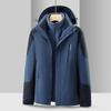 Detachable Waterproof 3-in-1 Hooded Windbreaker for Couples - Autumn/Winter
