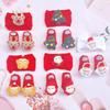 Newborn Christmas Headband & Socks Set for Baby's First Months