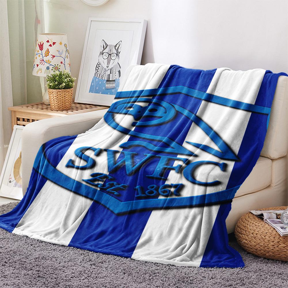 1PC Sheffield Wednesday Football Club Patterned Flannel Blanket Suitable For All Seasons for Home Decor Warmth and Comfort Gifts Holiday Present
