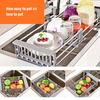 Dish Drying Rack Over Sink Drying Vegetable Holder Stainless Steel Fruit Washing Drainer