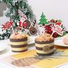 DUOLEIMI Christmas Cake Toppers, Cake Picks, 40 Pieces, Cupcake Toppers, Cute Deer, Christmas Tree, Cake Decorations, Christmas Ornaments, Christmas P
