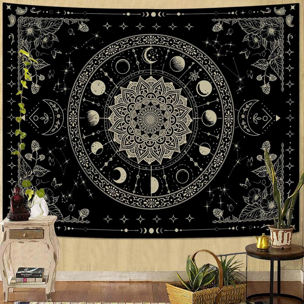 Tree of Life Tapestry Starry Sky Wall Tapestry,Vintage Tapestries for Bedroom Ceiling Tapestries Wall Hanging for Bedroom Living