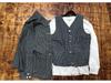 OKONKWO Railroad Stripe Work Overalls - Outdoor Canvas Jumpsuit