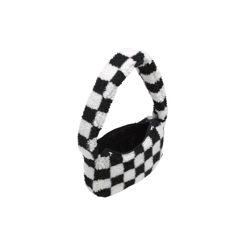 Vans Cotton Handbag, Shoulder Bag Women's Black White Vans VN000F5G1KP