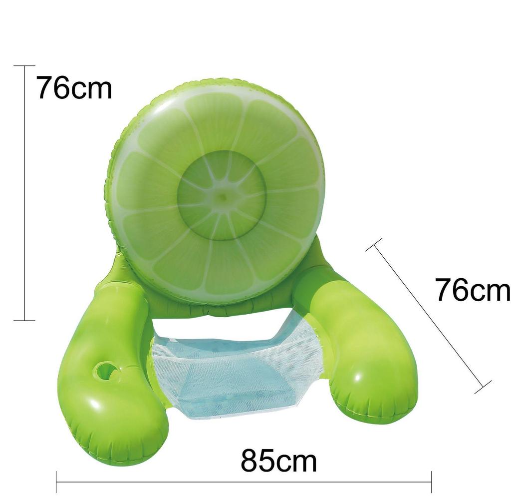 New Arrival Adult Inflatable PVC Water Lounger - Striped Mesh Floating Hammock
