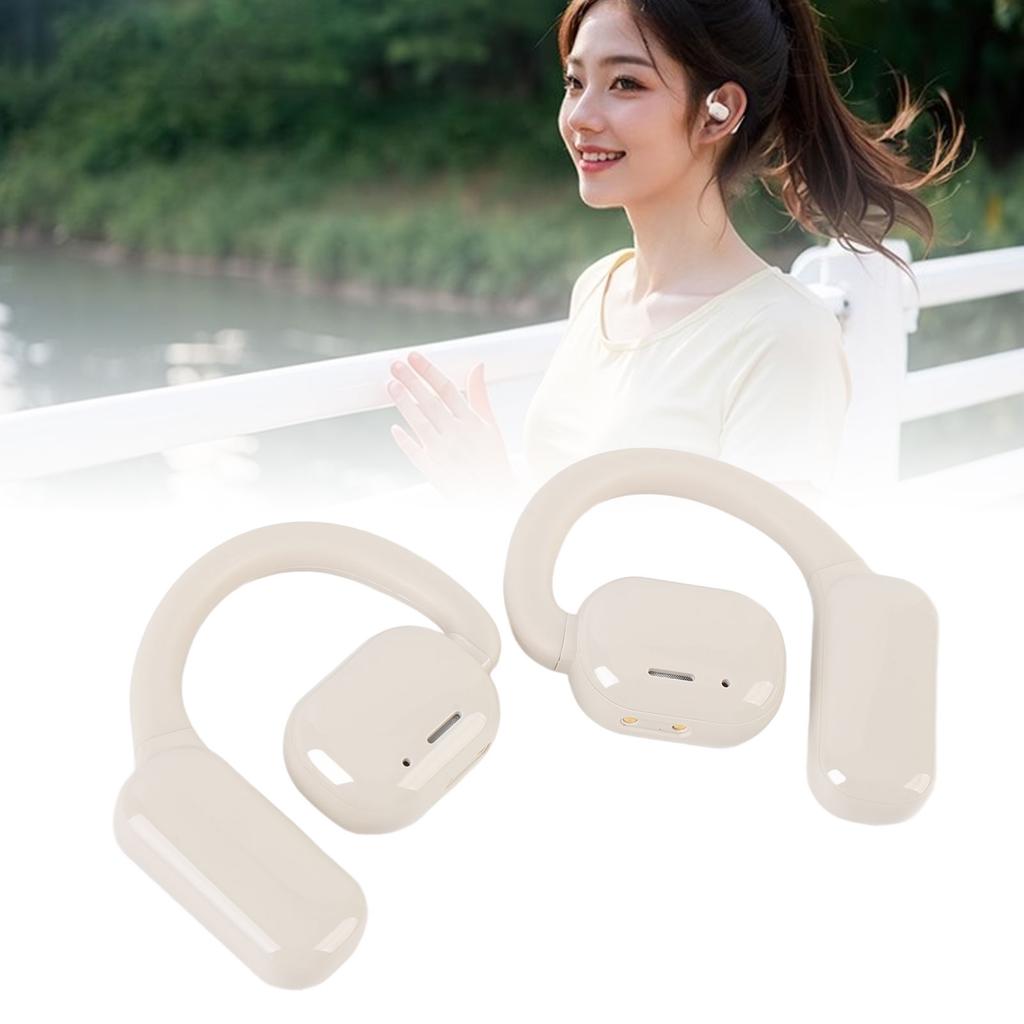 Wireless Earphones, 5.3 Stereo Sound IPX4 Water Resistant Comfort Fit 6 Hours with Smart Touch Control, for Running, Cycling, Work