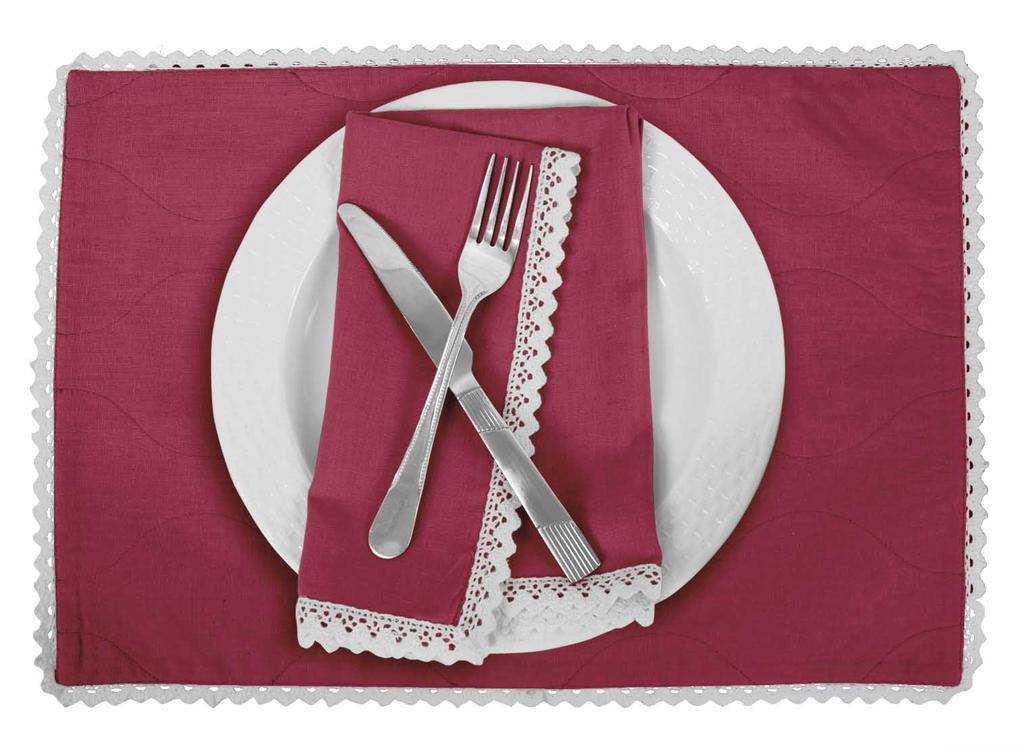 Vargottam Schwarze Heimdeko Baumwolle Flex Wendestoff Weiße Spitze Platzsets Tisch Essmatten-Set von