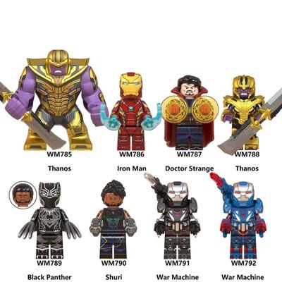 Lego Mini Action Figure Superhero Avengers Thanos Black Panther War Machine Iron Man Building Blocks