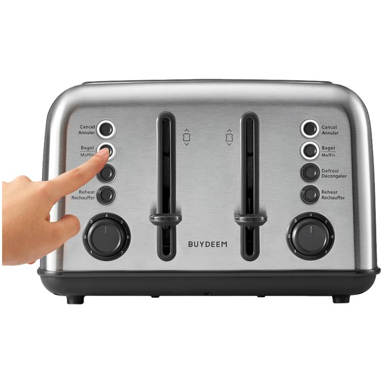 Buydeem 4-slice Toaster, Model Dt640e, Stainless Steel, Eu