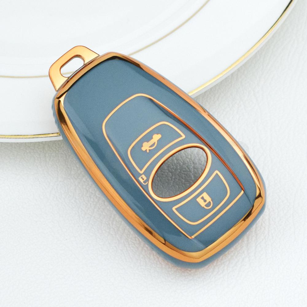 For Subaru BRZ XV SV Forester Legacy Outback Crosstrek Impreza WRX TPU Fob Shell Car Key Case Cover Keychain Accessories