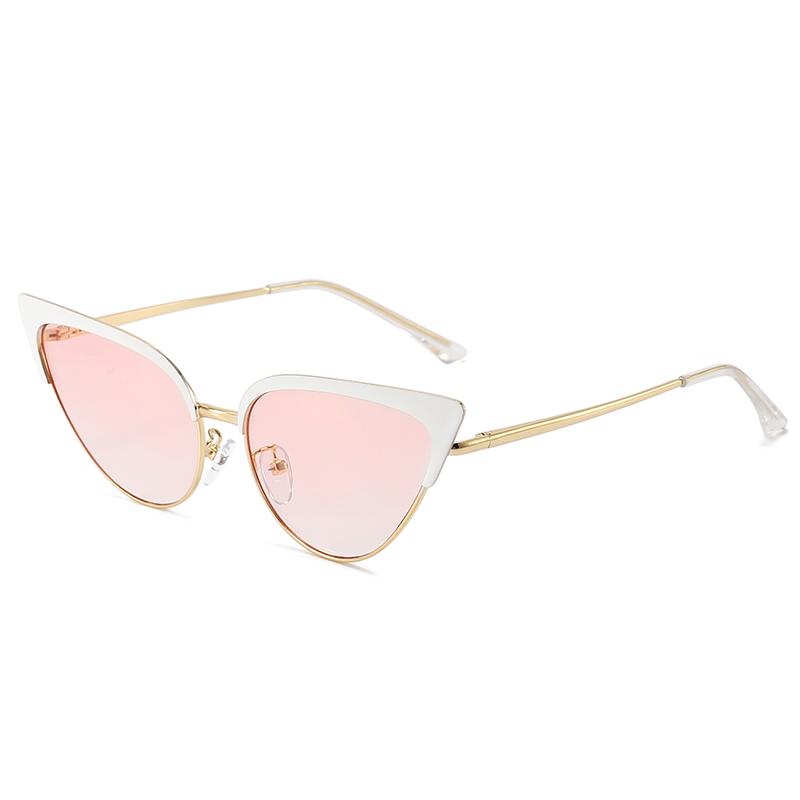 New Fashion Cat Eye Sunglasses For Women With High-end Sunglasses Showing Face Small Sun Protection And Uv Rays 1206
