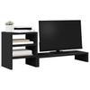 Vidaxl Podstawka Pod Monitor Z Organizerem, Czarna