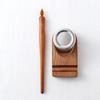 Cartoon Wooden Pen Holder with Glass Dip Pen, Light Color Outlining Pen, Drawing Pen, and Watercolor Brush