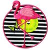 Iron-on Patch Flamingo 6x6cm