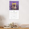 2026 New Year Calendar with Holidays Weekly Hanging Daily Calendars French Bulldog 2026 Calendar Planner for Home Office