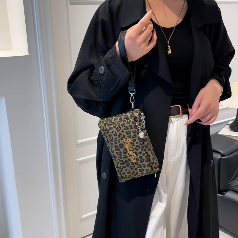 Women's Leopard Print Handbag Vintage Shoulder Bag