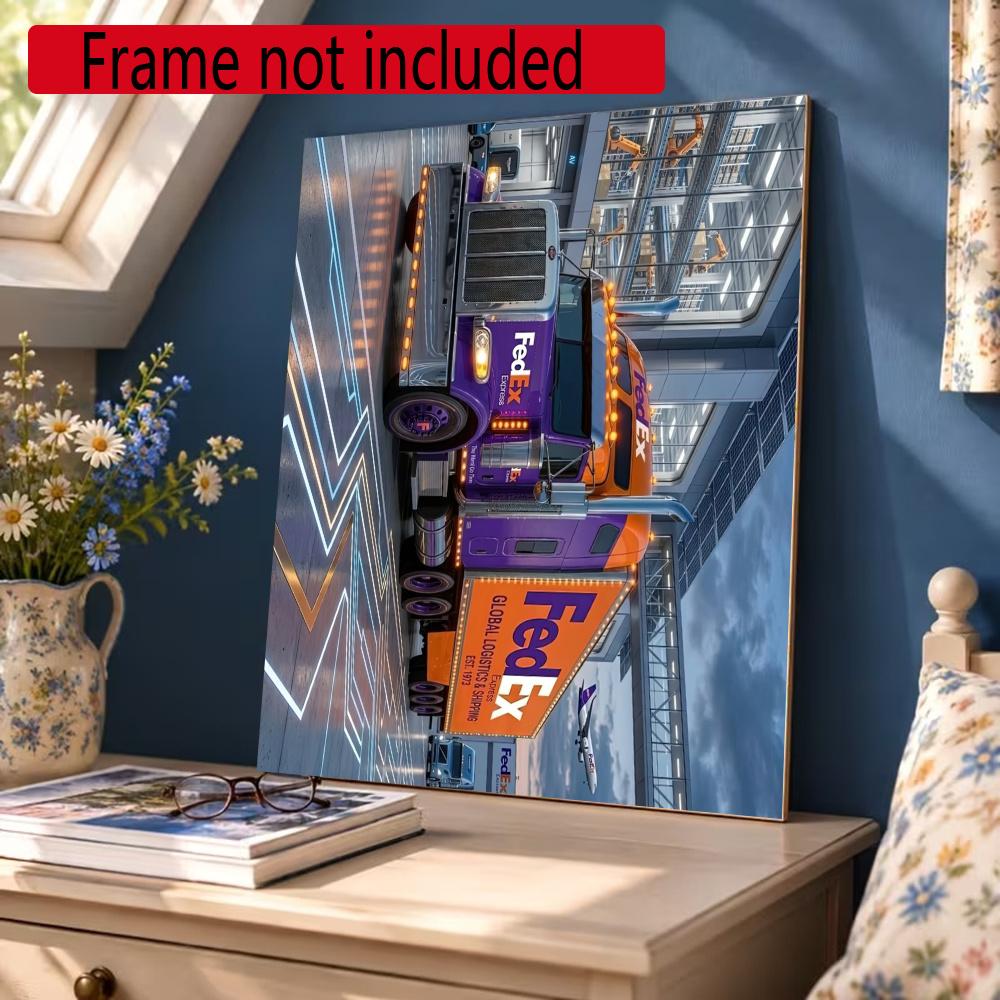 Kenworth 5D Diy Diamond Painting Round Diamond Diy Frameless Holiday Artwork Suitable For Home Office Wall Decoration
