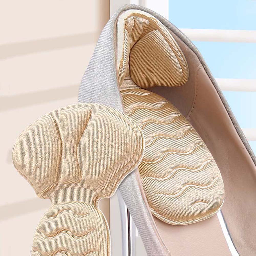 

Heel Shock-absorber Back Heel Pads Heel Protector Heel Cushion Soles Back Heel Insoles Women/Men абрикосовий