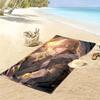 Ozaki Crow Card 2D Flat Print Beach Towel, Large Soft Quick Dry Towel for Beach Camping SwimmingDSTJ0925475