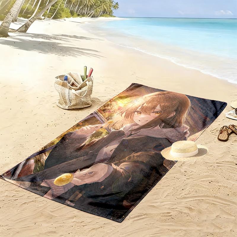 Ozaki Crow Card 2D Flat Print Beach Towel, Large Soft Quick Dry Towel for Beach Camping SwimmingDSTJ0925475