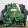 Vintage Birthday Celebration Blanket Personalized Name Soft Warm And Versatile For Sofa Bed Office And Travel Machine Washable Comfortable In All