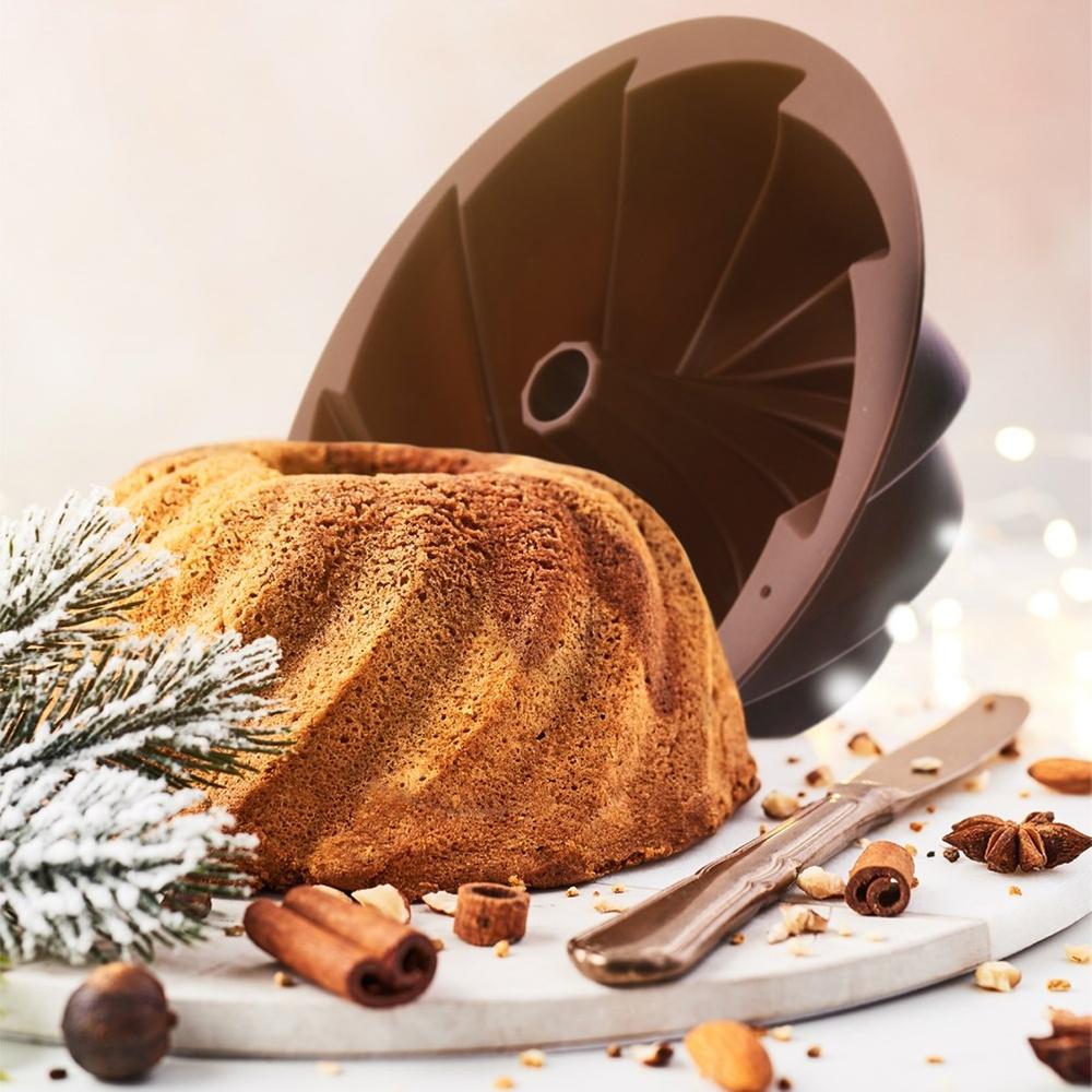 Silicone Cake Mold for Baking Cakes, Flower Cakes, 23.5 Cm