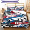 3pcs Custom Name Soccer Bedding Set Duvet Cover Closure Includes 1 Duvet Cover & 2 Pillowcases, Soft and Comfortable for All Seasons.