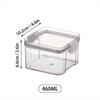Food Grade Plastic Airtight Containers Transparent Stackable Fridge Storage Box Set Of 3 Sizes