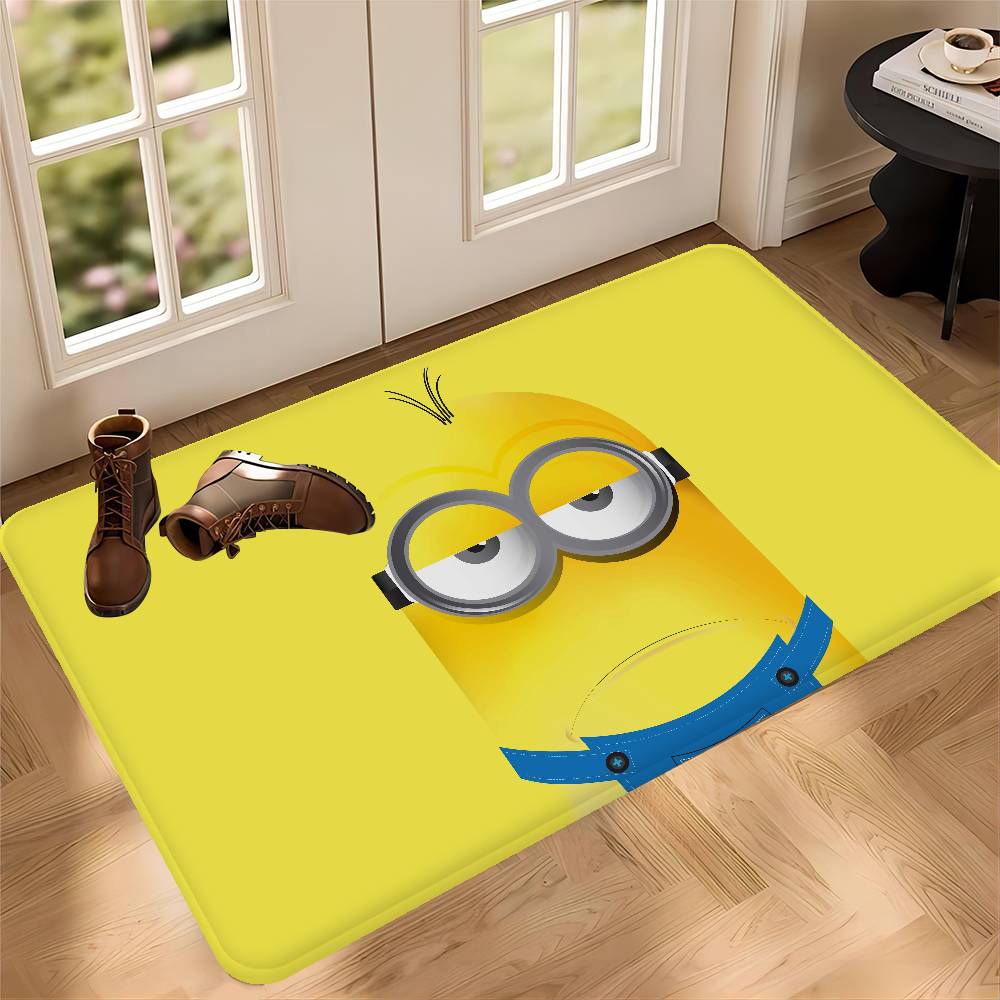 Cute Banana Cartoon-M-Minions Entrance Door Mat Washable Non-Slip Living Room Sofa Chairs Area Mat Kitchen Welcome Doormat