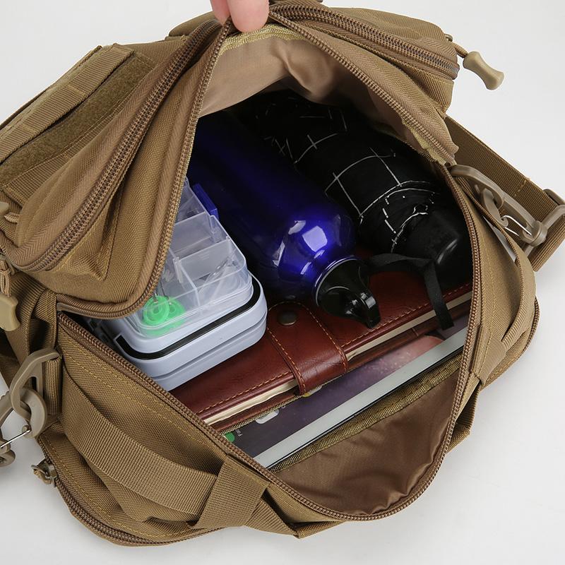 Tactical Handbags Shoulder Bag Camping for Man Hiking Travel Climbing Fishing Sling Crossbody Outdoor Weekend Bag