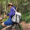 Camping backpack large capacity outdoor schoolbag new fashion trendy bag High-value young student bag commuter bag