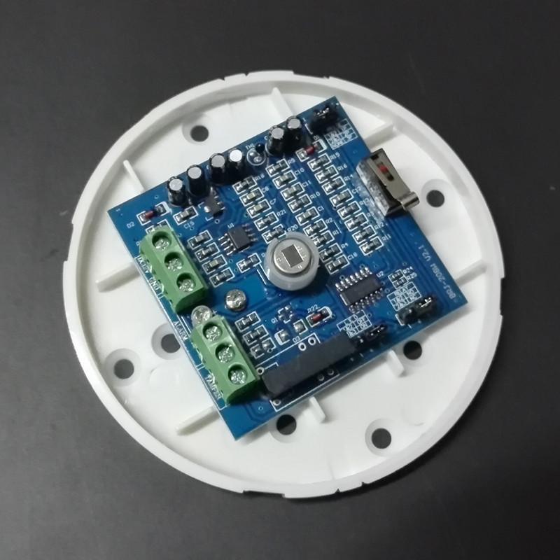Ceiling-Mounted 360° Infrared Detector with Wired Light Control
