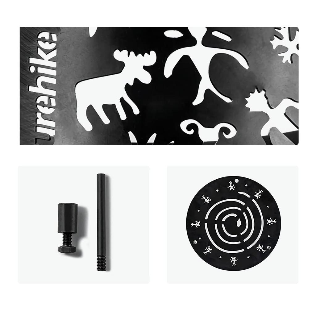 Naturehike Camping Grill Grill Bål Oppbevaringspose Camping Grill Ild Varmebestandig Kullgrill Blazer Bålstativ Komfyr, Stativ, Kompakt,