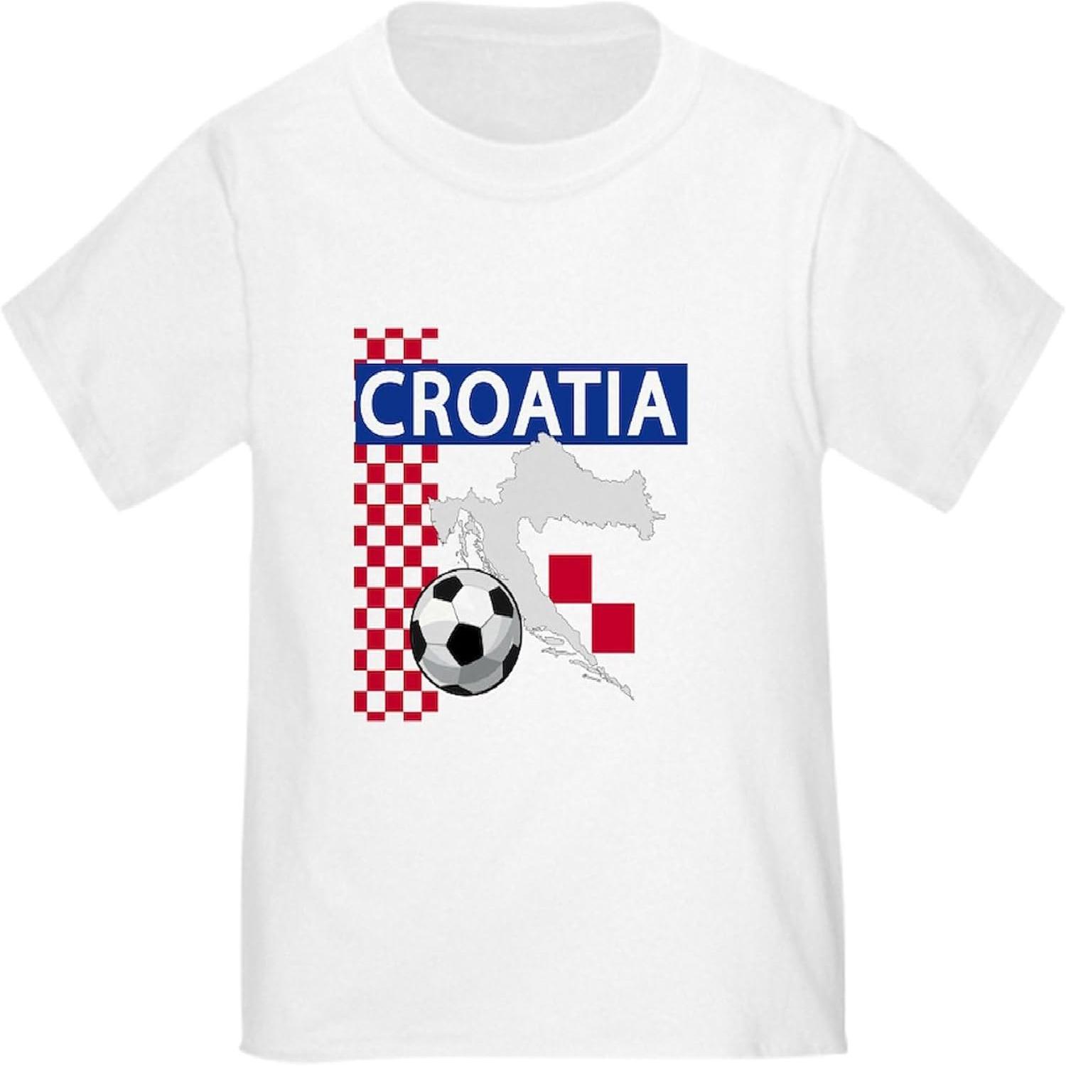 

CafePress Croatia Soccer Toddler T Shirt Cute Toddler Graphic Tee, 100% Cotton XXXXXL різнокольоровий
