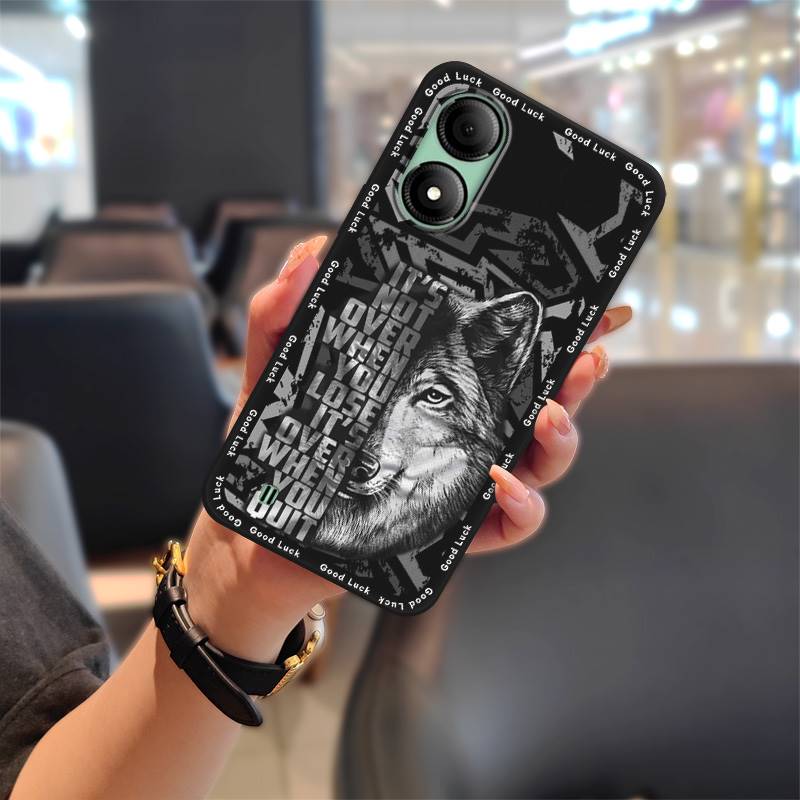 Waterproof Graffiti Phone Case For ZTE Blade A33s Cute Silicone Shockproof Full Wrap Dirt-resistant Protective TPU