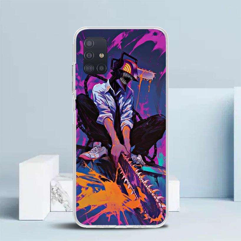 

C-Chainsaw Mans Denji Phone Case For Samsung Galaxy A52 A32 A22 A12 A51 A50S A30S A10S Note 20 Ultra 10 S10 Plus A31 A20 A71 A72 Samsung A71 4G