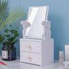 Yuzhuxun Square Desktop Makeup Mirror with Drawer