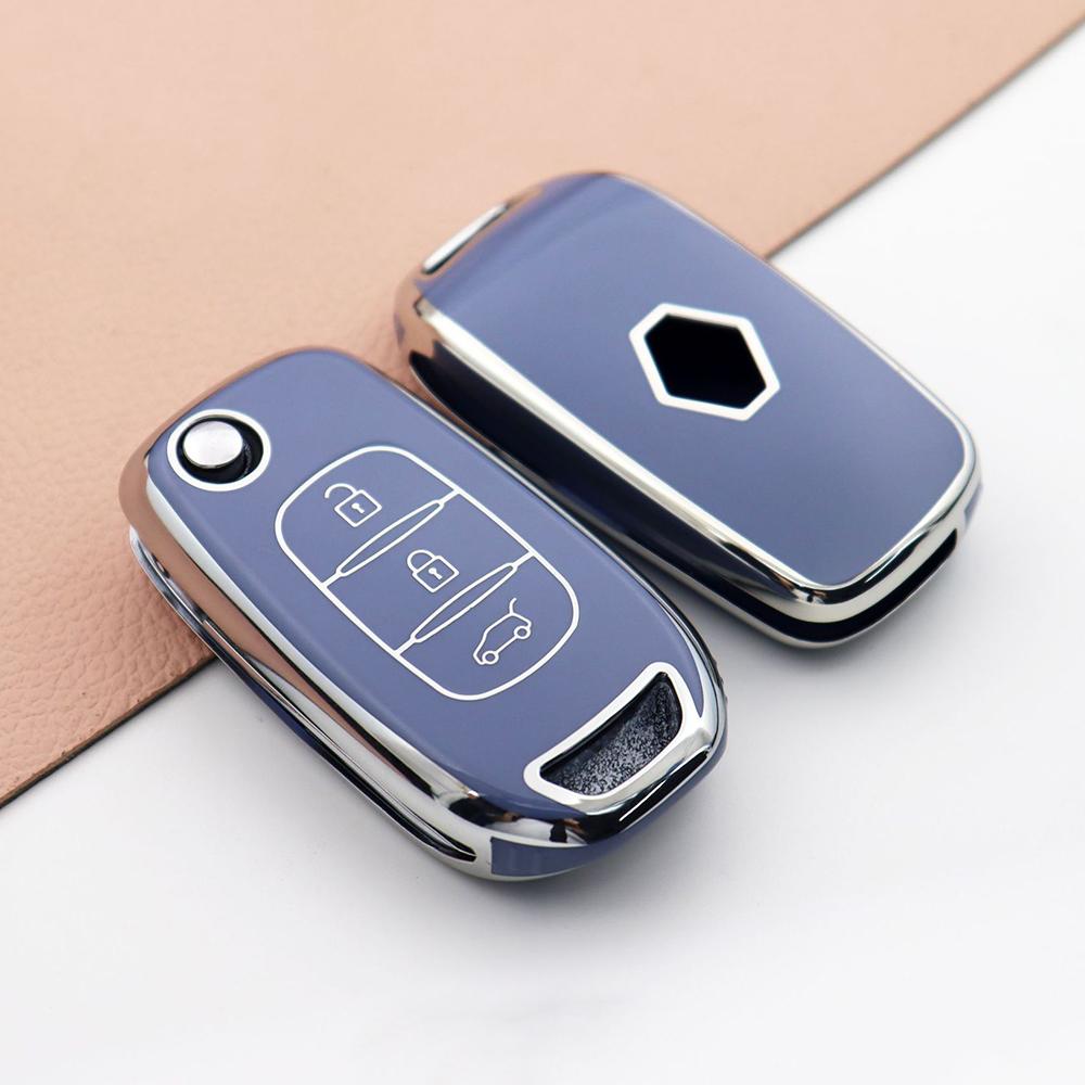 

TPU Car Key Case Cover For Renault TWingo 3 Duster Captur Logan Laguna Scenic For Dacia Logan 2021 Key Cover Remote Shell