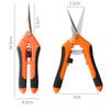 Double-Edged Stainless Steel Garden Pruning Shears for Thinning Flowers, Vegetables, and Fruit Branches