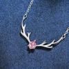 Elegant Antler Clavicle Necklace: Women's Japanese Korean Minimalist Light Luxury Pendant