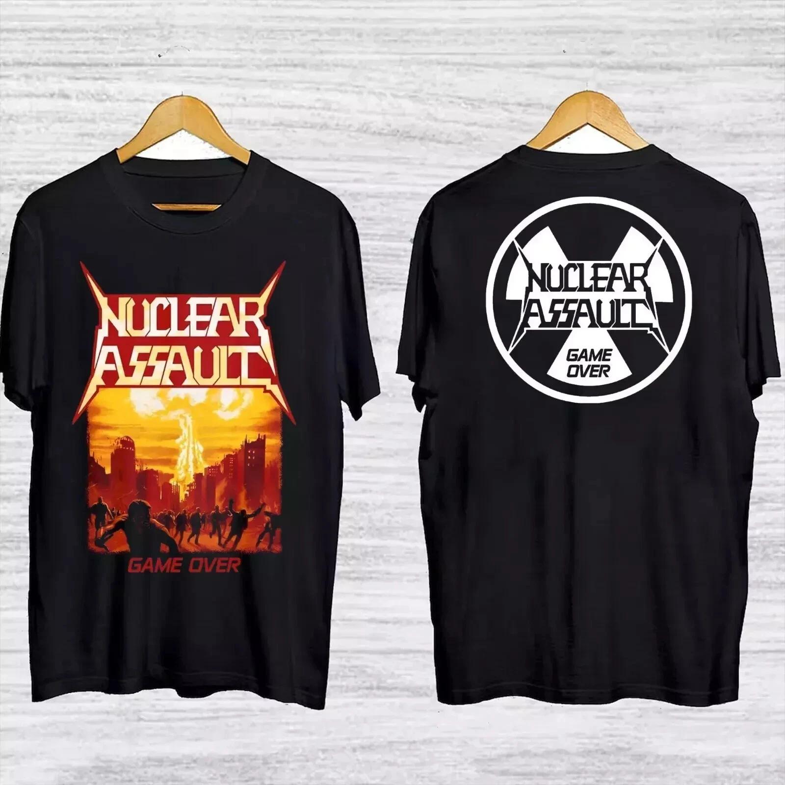 

Rare Nuclear Assault Men Black All Size S-4XL T-shirt Unisex Short Sleeve Summer Men s T-Shirt Crew Neck Cotton Tee 4XL