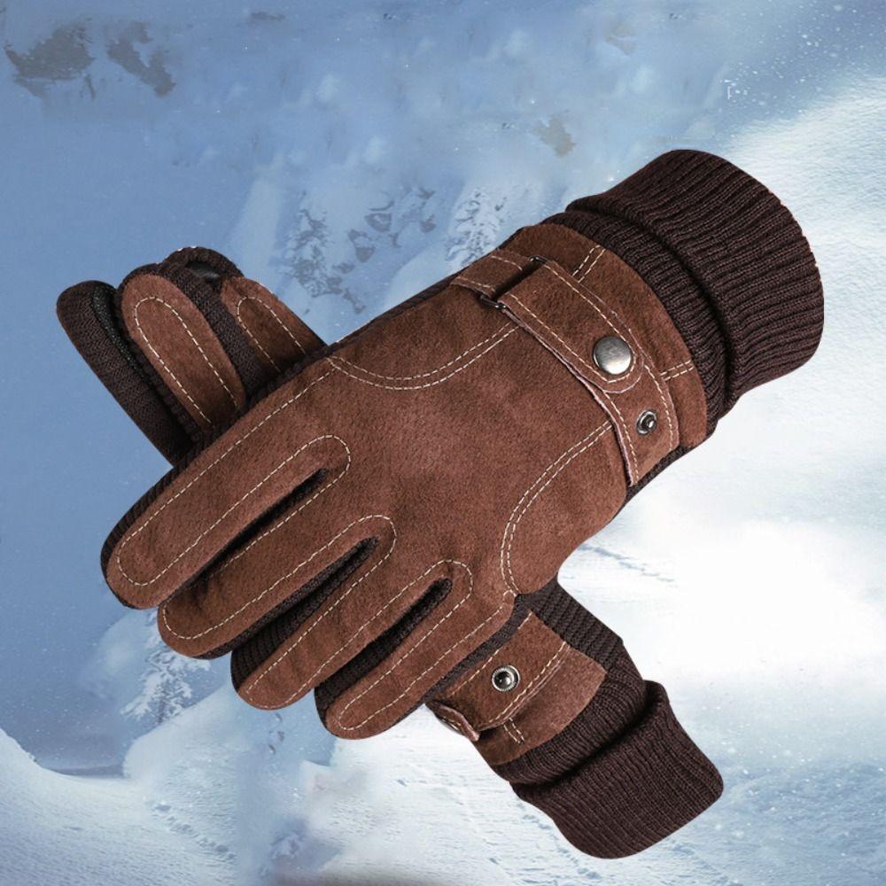 Full Finger Winter Men Gloves Touch Screen Men Mittens New Warm Casual Gloves
