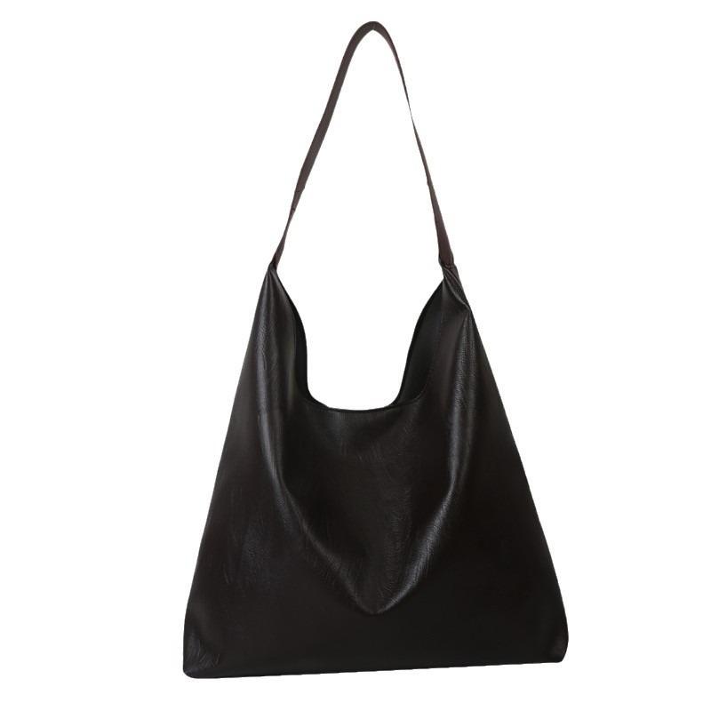 Spring New Korean Texture Trend Fashion Minimalist Casual Shoulder Tote Bag Women