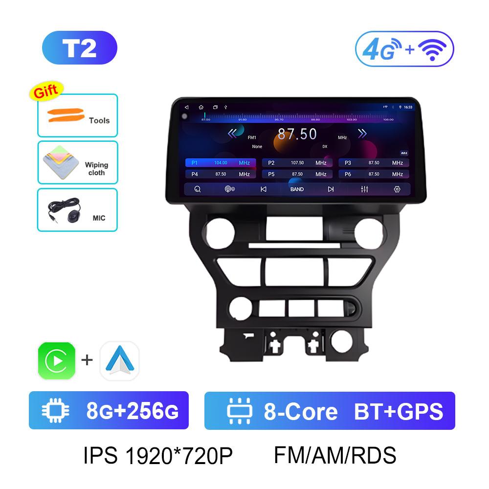 Android Smart System for Ford Mustang 2015 2016 2017 2018 - 2020 Wireless Carplay DSP Stereo Cooling Fan GPS Navigation No 2 Din